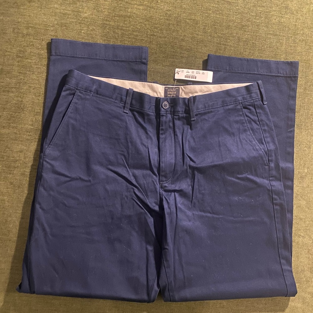 J. Crew Men's Navy Chinos NWT Size 34x32